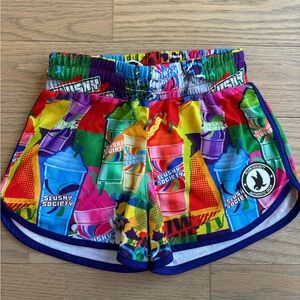 Flow Society (“Slushy Society” pattern)- girls shorts. Size Medium. Worn once!